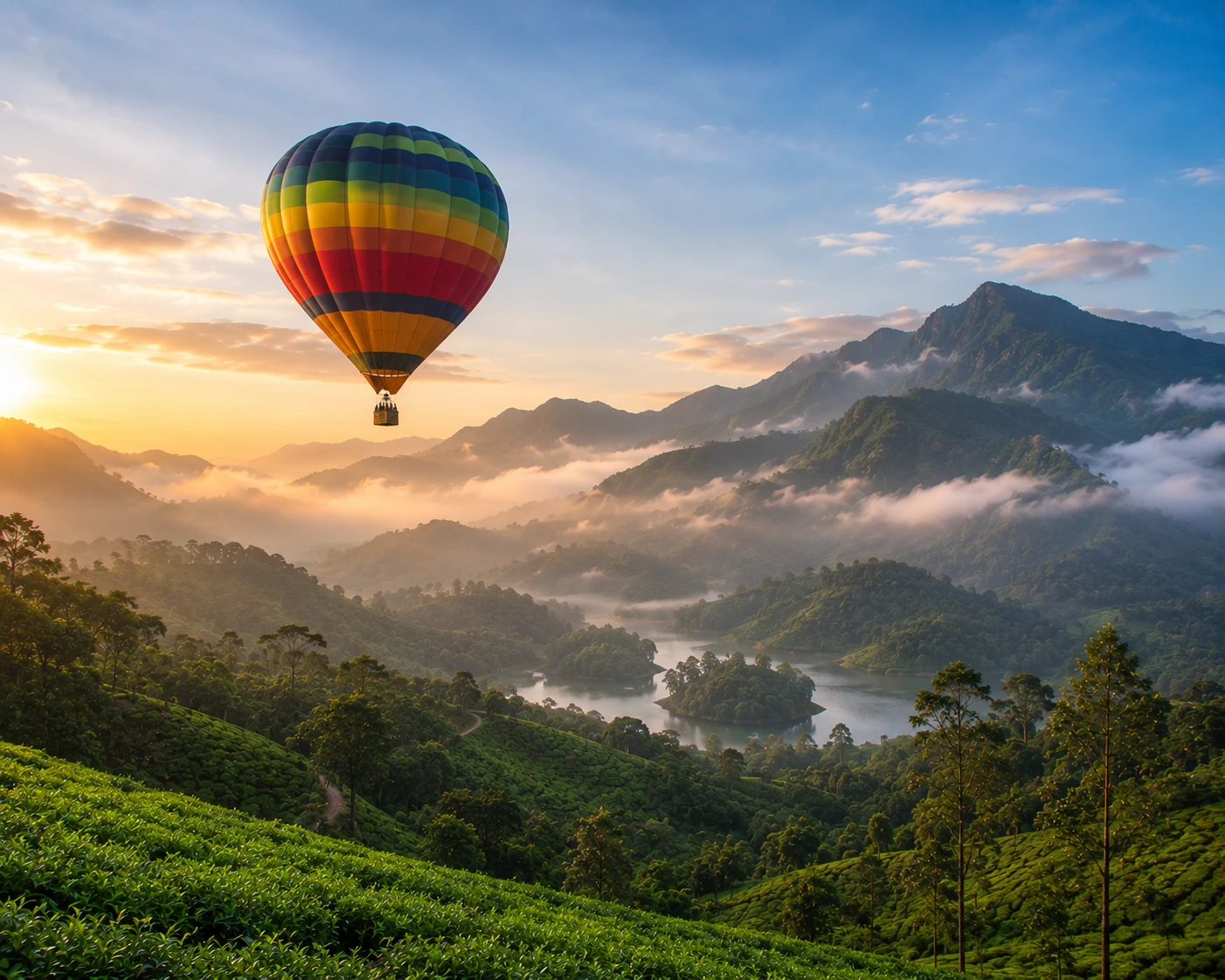 Hot Air Balloon in Munnar