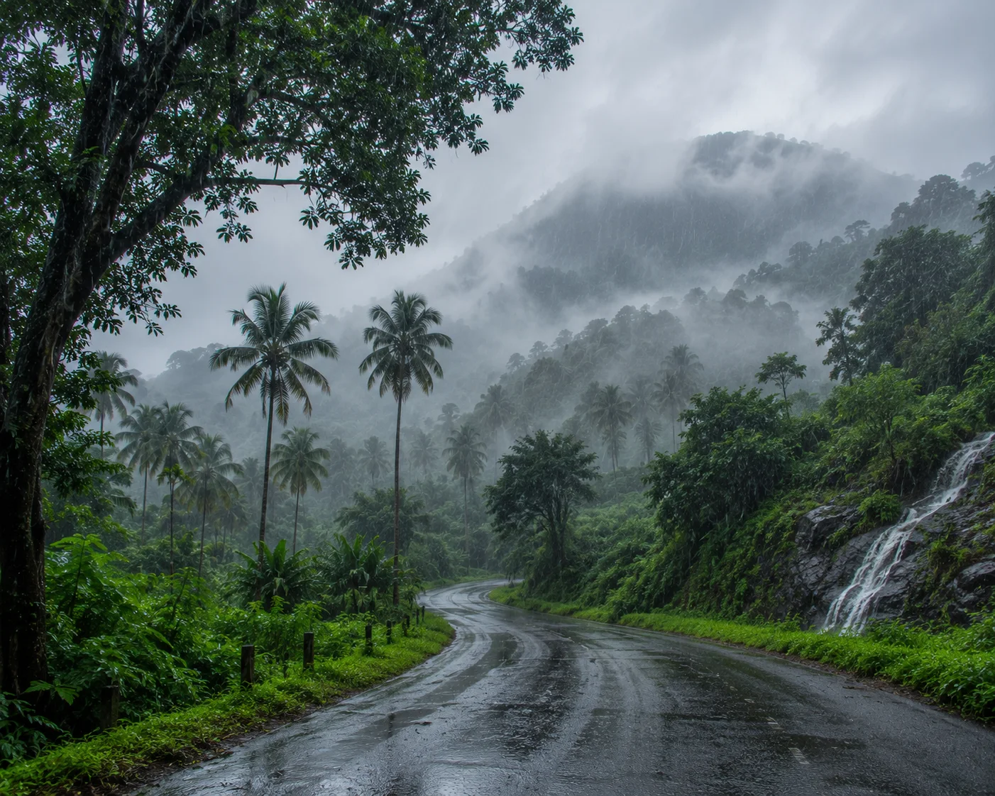 monsoon in kerala image